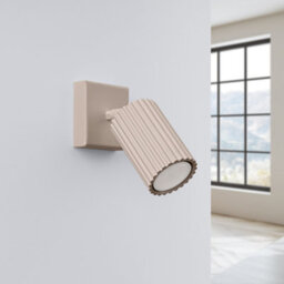Luminosa Lighting Luminosa Karbon Square Base Single Spotlight Taupe 1X Gu10 - thumbnail 2