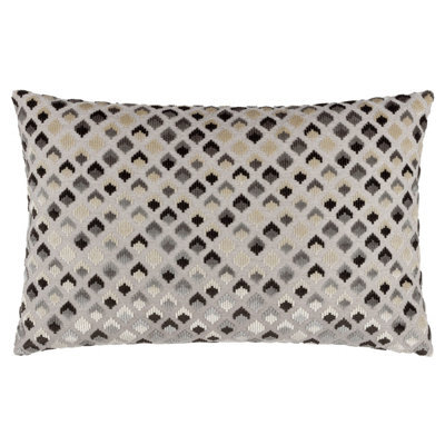 Paoletti Lexington Velvet Jacquard Feather Filled Cushion - image 1