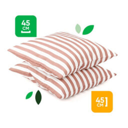 Gardenwize Pair Of Red Stripe Outdoor Scatter Cushions 45 X 45Cm - thumbnail 2