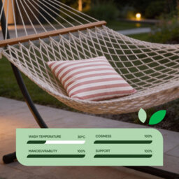 Gardenwize Pair Of Red Stripe Outdoor Scatter Cushions 45 X 45Cm - thumbnail 3