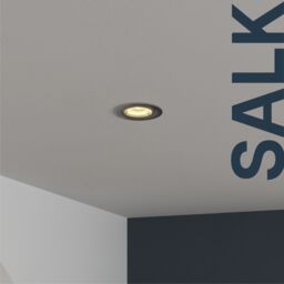 GoodHome Salk Brushed Chrome Nickel Effect Adjustable Led Warm White Downlight 4.8W Ip20 - thumbnail 6