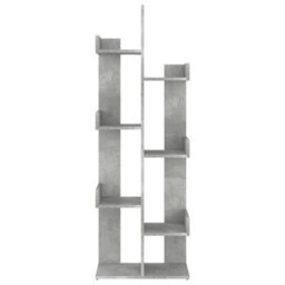 Vidaxl Book Cabinet Concrete Grey 48X25.5X140 Cm Engineered Wood - thumbnail 4