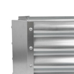 Harbour Housewares Raised Garden Beds - 2X Silver Square Bottomless Metal Raised Bed Galvanised Steel Planter Box 60 X 60Cm - thumbnail 4
