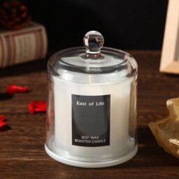 Living And Home White Smokeless Soy Wax Scented Candle Gifts English Pear And Freesia 850G - thumbnail 3