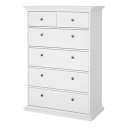 Wyld Haus Osaka Tall Farmhouse Chest Of 6 Drawers White - thumbnail 6