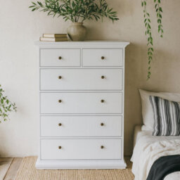 Wyld Haus Osaka Tall Farmhouse Chest Of 6 Drawers White - thumbnail 3