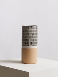 Orsina Small Striped Vase, Ceramic Vase For Indoor Plants, Elevate Home With Small Floral Vase For Living Room - thumbnail 4