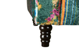 Fabric Green Patchwork 1 Seater Avici Shout Sofa - thumbnail 7