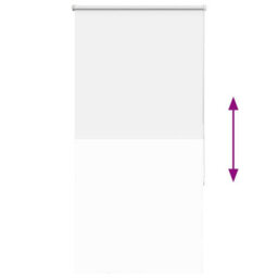 Berkfield Durable Roller Blind Blackout White 65X130 Cm Fabric Width 60.7 Cm Polyester - thumbnail 9