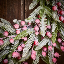 Dibor Hampton Frosted Berries Festive Decor Autumn-Winter Wreath Front Door Christmas Wreath 50Cm - thumbnail 5
