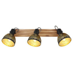 Luminosa Lighting Luminosa Lenna Ceiling Spotlight Bar Dark Brown 3X E27 - thumbnail 4