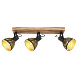 Luminosa Lighting Luminosa Lenna Ceiling Spotlight Bar Dark Brown 3X E27 - thumbnail 3
