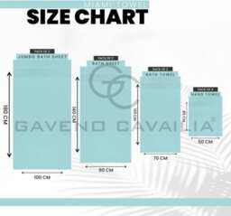 Gc Gaveno Cavailia 2Pk Miami Bath Towel 70X125 Turquoise 700 Gsm Quick Drying & Super Absorbent Bath Towel Set - thumbnail 2