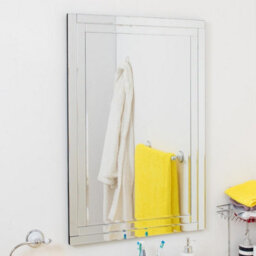 Mirroroutlet Luxford All Glass Bevelled Mirror 90 X 60 Cm - thumbnail 5