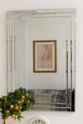 Mirroroutlet Luxford All Glass Bevelled Mirror 90 X 60 Cm - thumbnail 2