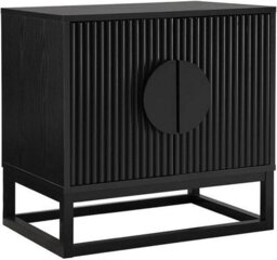 MMT Funiture Designs mmt Fluted 2-Door Storage Cabinet, Adjustable Shelf, Steel Legs, 60Cm L X40 Cm H - thumbnail 4