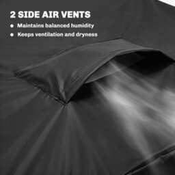 Outsunny V-Shaped Sectional Sofa Cover Waterproof Anti-Uv, Black - thumbnail 6