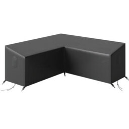 Outsunny V-Shaped Sectional Sofa Cover Waterproof Anti-Uv, Black - thumbnail 2
