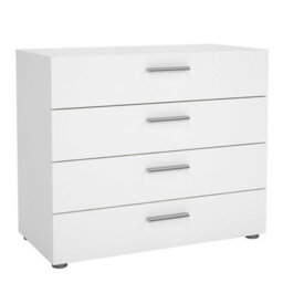 Wyld Haus Daejeon White Wooden Chest 4 Drawers - thumbnail 2