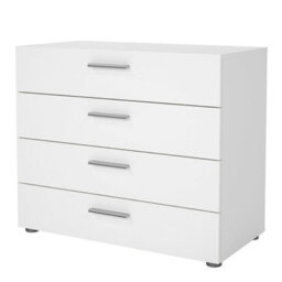 Wyld Haus Daejeon White Wooden Chest 4 Drawers - thumbnail 4