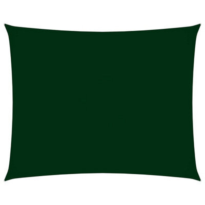 Berkfield Sunshade Sail Oxford Fabric Rectangular 3X4 M Dark Green - image 1