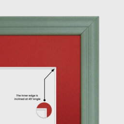 AK Frames 20X16 Green Classic Multi Photo Frame With Crimson Mount - Holds 9 Apertures (2X) 7X5, (7X) 6X4 Photos - thumbnail 7