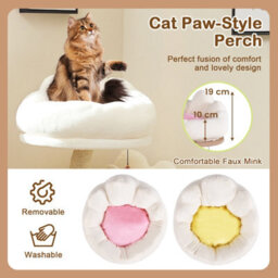 Costway 83Cm Cat Tree Indoor Cat Tower With Condo & Sisal Scratching Post - thumbnail 6