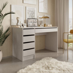Arte Elegant Cashmere Desk H750mm W1200mm D550mm - Modern Design With Five Drawers - thumbnail 3