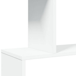 Walplus Room Divider Bookcase 4-Tier White 70X24X129 Cm Engineered Wood - thumbnail 9