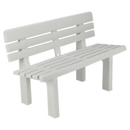 Urbn-Garden Urbn Garden White 2 Seater Plastic Garden Bench Weather Resistant Waterproof Outdoor Furniture - thumbnail 4