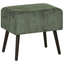 Beliani Side Table With Storage, Dark Green Corduroy, 46 X 50 X 35 Cm - thumbnail 7