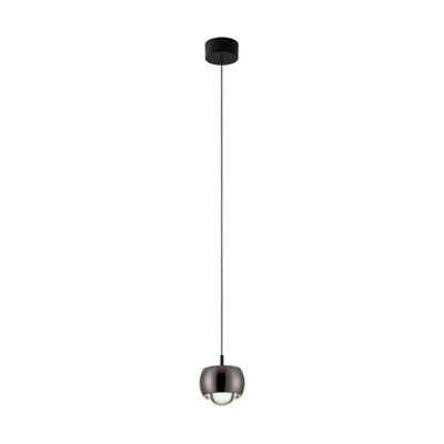 Luminosa Lighting Luminosa Conga Slim Pendant Ceiling Light Black Chrome Led 13W 922Lm 3000K - image 1