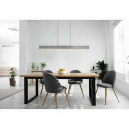 Luminosa Lighting Luminosa Ethan Bar Pendant Ceiling Light Grey Dark Led Dimmable 2700-6000K Touch Dimmer - thumbnail 9