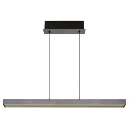 Luminosa Lighting Luminosa Ethan Bar Pendant Ceiling Light Grey Dark Led Dimmable 2700-6000K Touch Dimmer - thumbnail 3