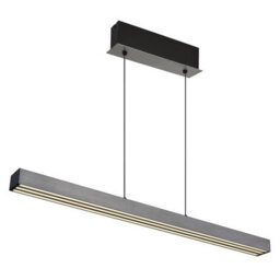Luminosa Lighting Luminosa Ethan Bar Pendant Ceiling Light Grey Dark Led Dimmable 2700-6000K Touch Dimmer