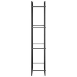 Walplus Firewood Rack Matt Black 50X28X132 Cm Steel - thumbnail 4
