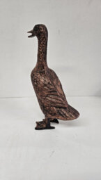 Vintage Style Copper Antique Aluminium Duck Ornament Indoor Or Outdoor Decor (Single, 40Cm) - thumbnail 1