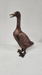 Vintage Style Copper Antique Aluminium Duck Ornament Indoor Or Outdoor Decor (Single, 40Cm) - thumbnail 2