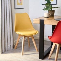 Bravich Rocco Tulip Dining Chair - Mustard - Set Of 4 - thumbnail 3
