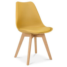Bravich Rocco Tulip Dining Chair - Mustard - Set Of 4 - thumbnail 6