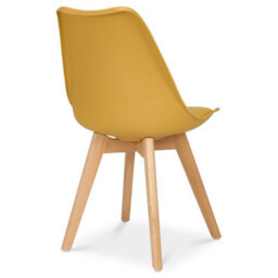 Bravich Rocco Tulip Dining Chair - Mustard - Set Of 4 - thumbnail 7