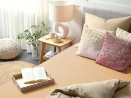 Beliani Fitted Sheet Janbu Cotton 90 X 200 Cm Beige - thumbnail 2