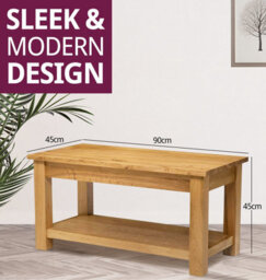 Hallowood Furniture Waverly Oak Coffee Table - thumbnail 3