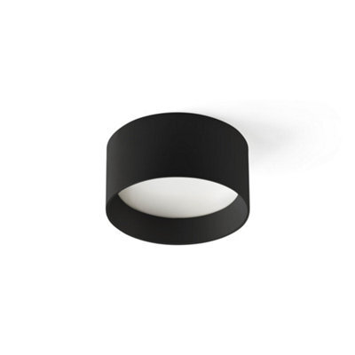 Luminosa Lighting Luminosa Mizu 15W Surface Mounted Downlight Black Matt Black 2700K