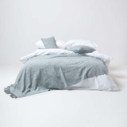 Homescapes Nirvana Cotton Grey Cushion Cover, 45 X 45 Cm - thumbnail 4