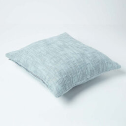 Homescapes Nirvana Cotton Grey Cushion Cover, 45 X 45 Cm - thumbnail 3