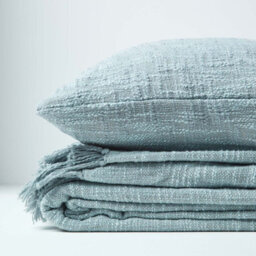 Homescapes Nirvana Cotton Grey Cushion Cover, 45 X 45 Cm - thumbnail 5