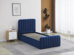Kosy Koala Ottoman Gas Lift Storage Bed 3Ft Single And 1 Mattress Blue Velvet Bedroom - thumbnail 6