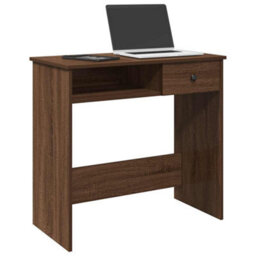 Berkfield Desk Brown Oak 80X40X75 Cm Engineered Wood