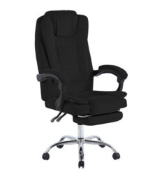Hygrad Built to Survive Swivel Velvet Office Chair Ergonomic Leisure Chair Height Adjustable Desk Chair - Black - thumbnail 5